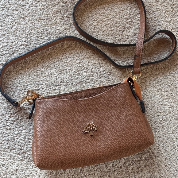 Mulberry Like Brown Leather Crossbody Bag - Picture 2 of 14